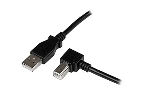 StarTech.com 2m USB 2.0 A to Right Angle B Cable | 200cm (6.6ft) Data Transfer Cord thumbnail 2