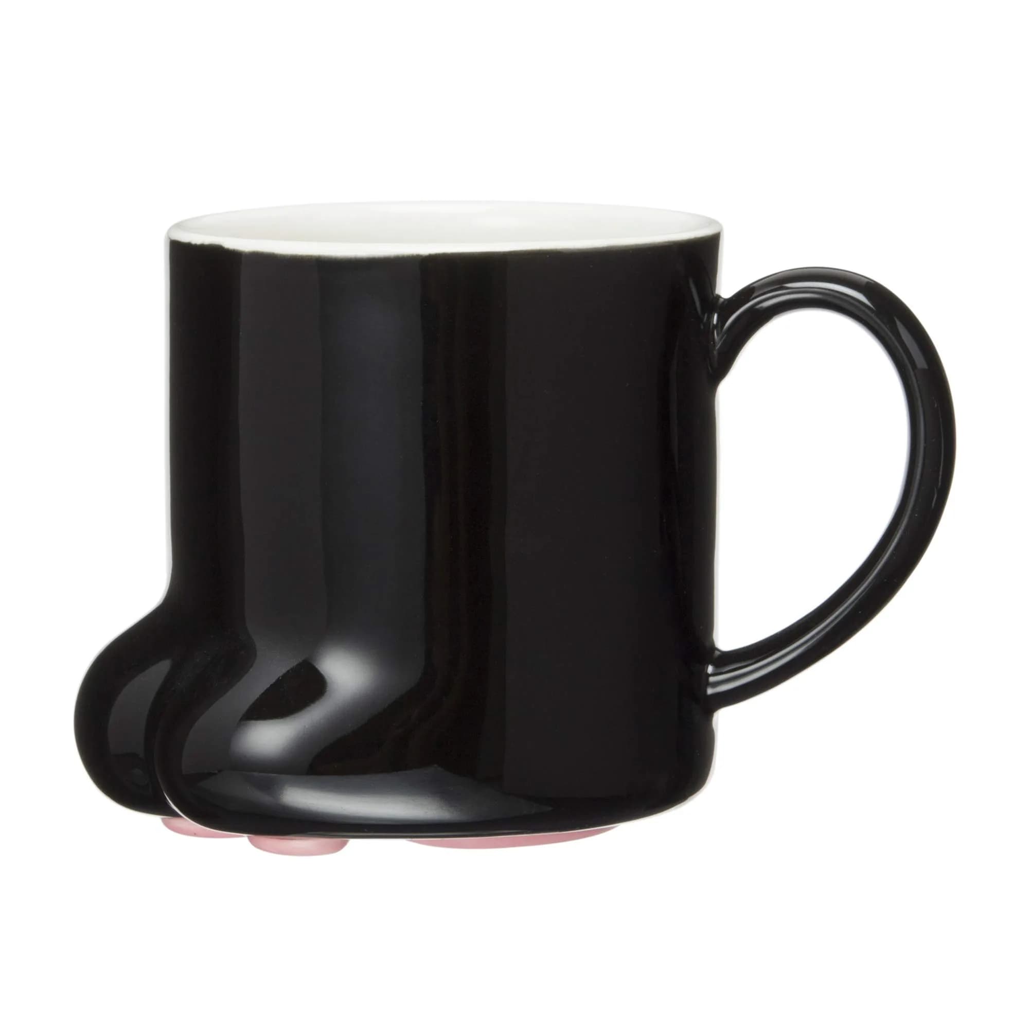 サンアート Black Cat Mug 8.5 fl oz | Cute Porcelain Drinking Cup for Home & Office