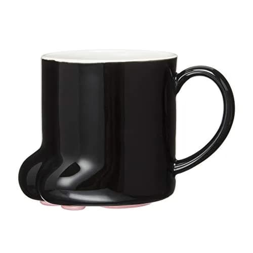 サンアート Black Cat Mug 8.5 fl oz | Cute Porcelain Drinking Cup for Home & Office thumbnail 1