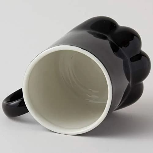 サンアート Black Cat Mug 8.5 fl oz | Cute Porcelain Drinking Cup for Home & Office thumbnail 5