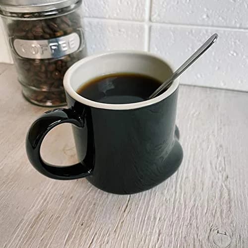 サンアート Black Cat Mug 8.5 fl oz | Cute Porcelain Drinking Cup for Home & Office thumbnail 8