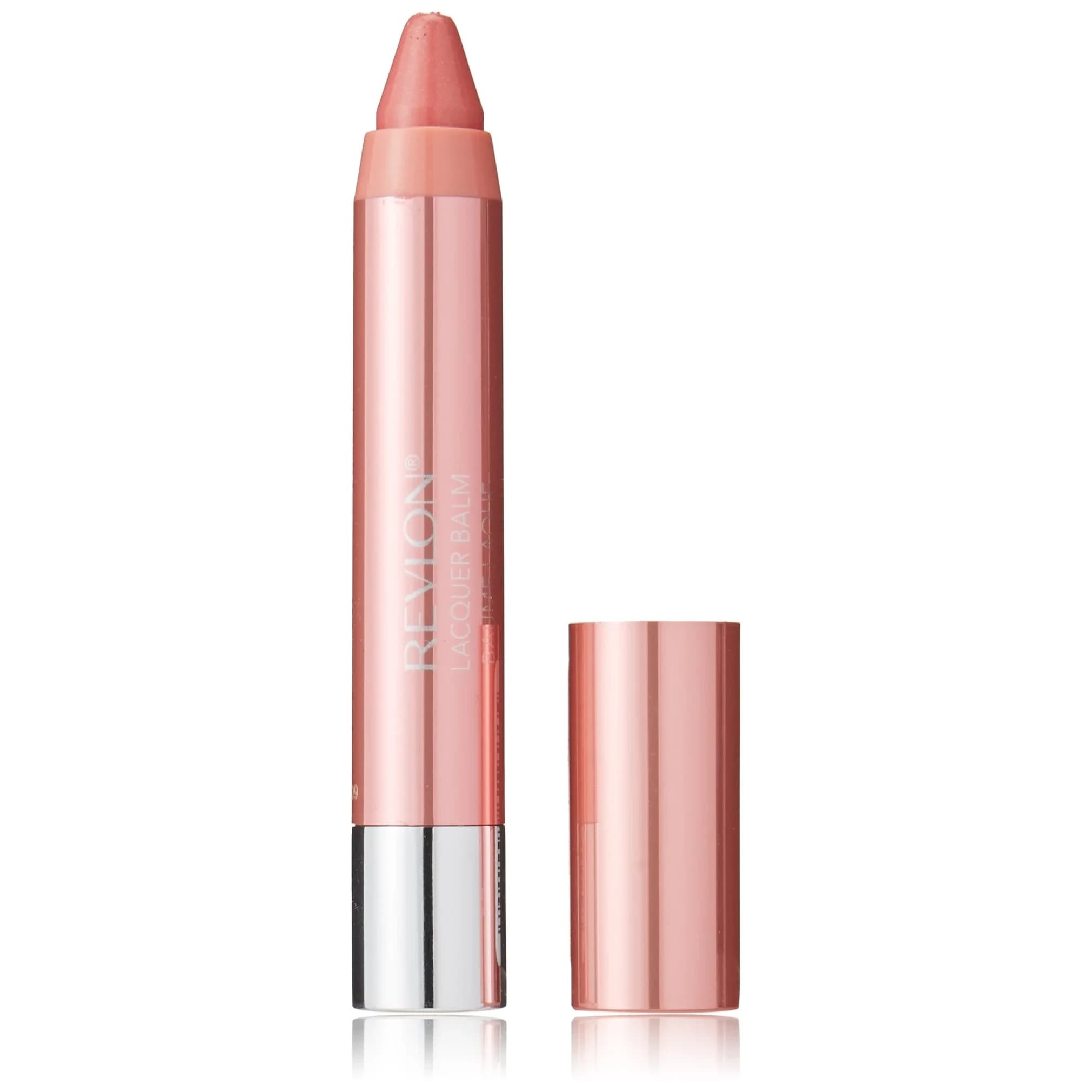 Revlon Lacquer Balm, Demure, 0.61g (0.02 oz) | High Shine Lip Color with Balm-Like Moisture thumbnail 1