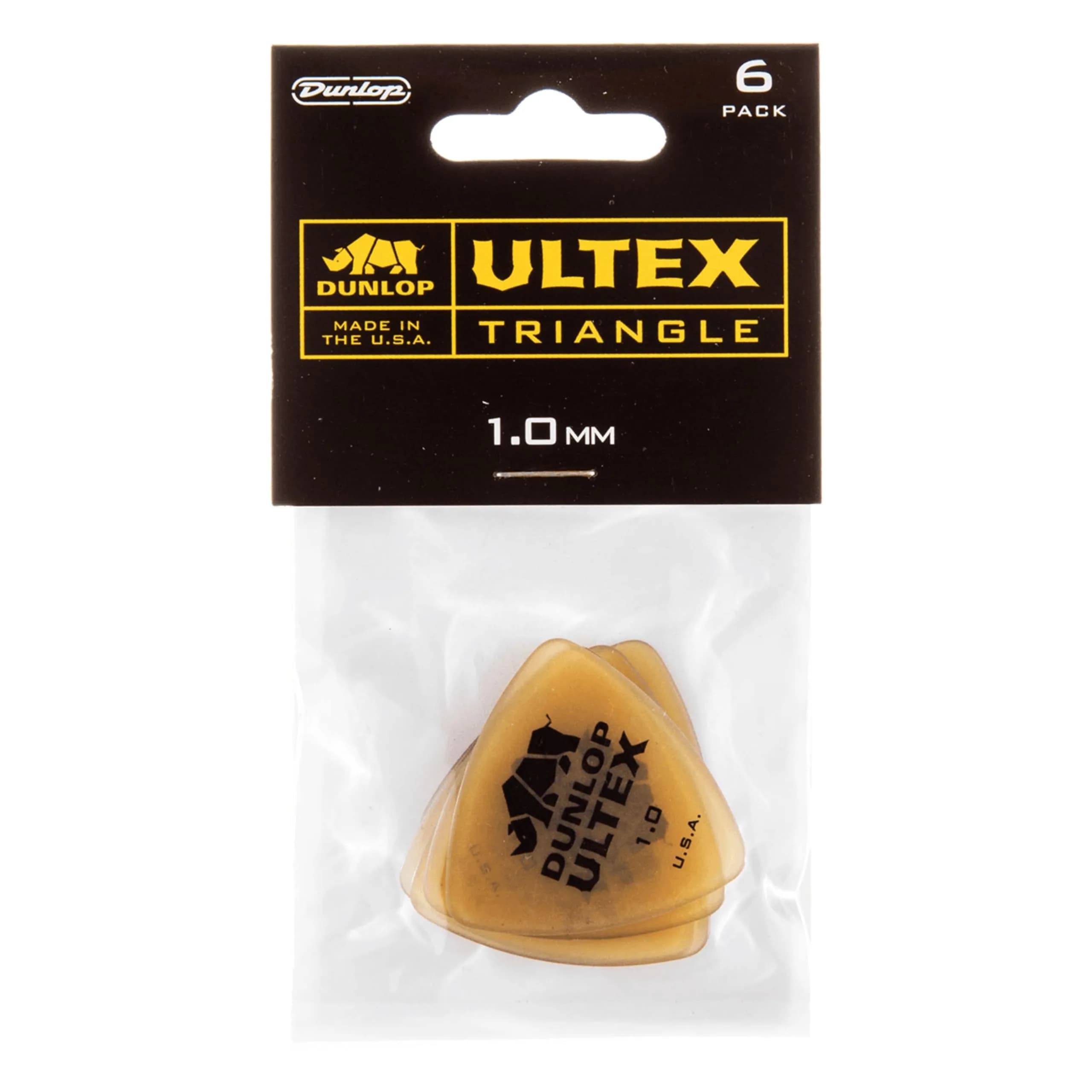 Jim Dunlop Ultex Triangle Pick 1.14MM (6 Pack) | USA Import for Crisp Attack & Durability — 1.0 mm