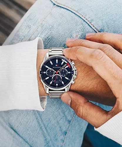Tommy Hilfiger Men's Quartz Stainless Steel Watch | Sporty Silver Model 1791788 thumbnail 3