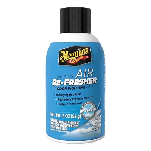 Meguiar's Whole Car Air Refresher Odor Eliminator Mist 2 Fl Oz (59 ml) | Eliminates Odors, Black Chrome Scent — 2 Fl Oz / Summer Breeze