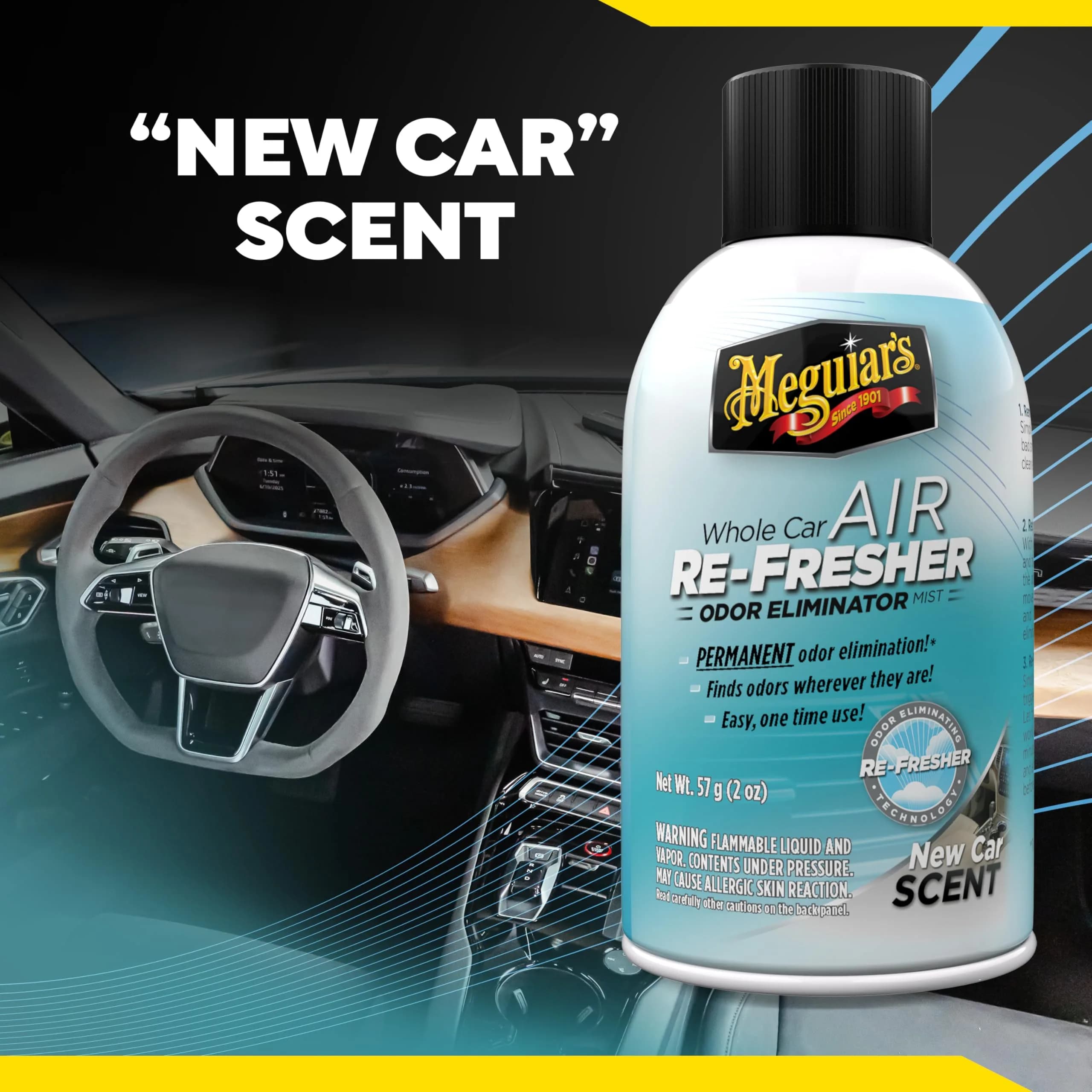 Meguiar's Whole Car Air Refresher Mist, New Car Scent, 2 Fl Oz (59 ml) - Pack of 1 - view 4