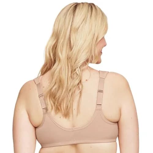 Glamorise Full Figure Plus Size Wonderwire Front-Closure Bra Underwire 44D Café thumbnail 9