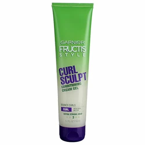 Garnier Fructis Style Curl Sculpt Conditioning Cream Gel 150ml (5 Fl Oz) | Strong Hold for Defined Curls thumbnail 1