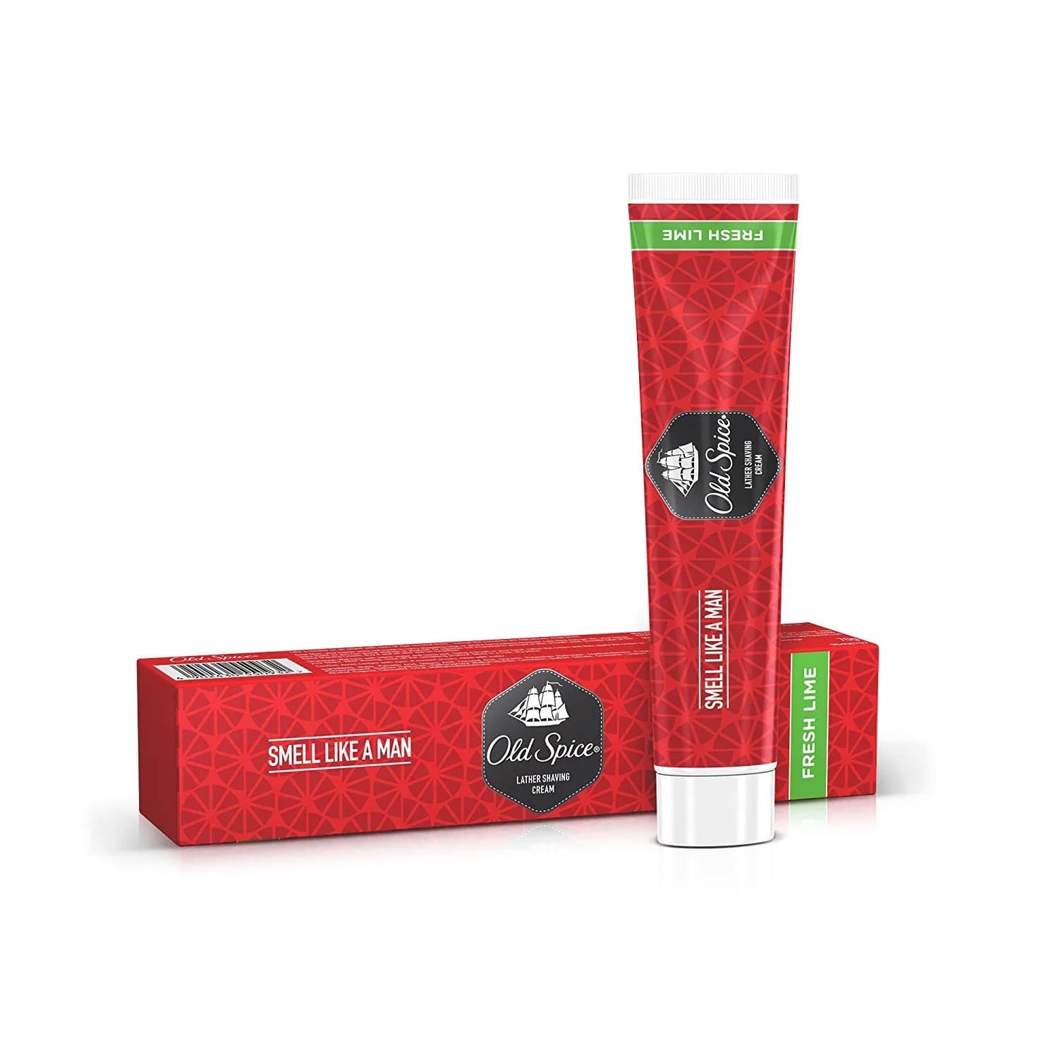 Old Spice Lather Shaving Cream Fresh Lime 70g (2.46 oz) | Classic Lather for a Smooth, Close Shave - main product image