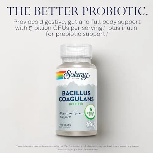 SOLARAY Bacillus Coagulans Probiotic 60 VegCaps | Digestive & Gut Health Support thumbnail 3