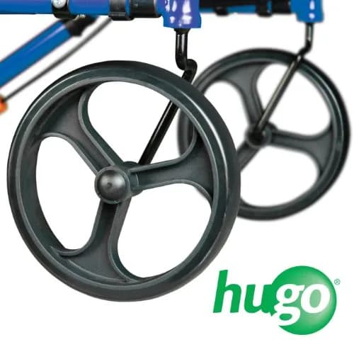 Hugo Sidekick Foldable Rollator Walker with Seat, Blueberry | Lightweight & Compact for Seniors thumbnail 5