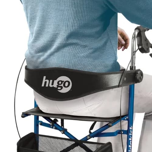 Hugo Sidekick Foldable Rollator Walker with Seat, Blueberry | Lightweight & Compact for Seniors thumbnail 7