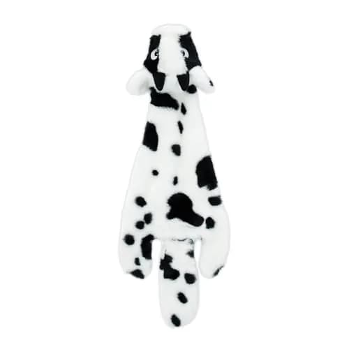 Best Pet Supplies 2-in-1 Stuffless Squeaky Dog Toy - Cow, Small | No Mess, Safe & Durable for Small Dogs thumbnail 1