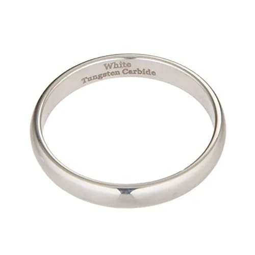 MJ Metals Jewelry Classic Mirror Polished Tungsten Carbide 3mm Comfort Fit Wedding Band Ring Size 10 thumbnail 4
