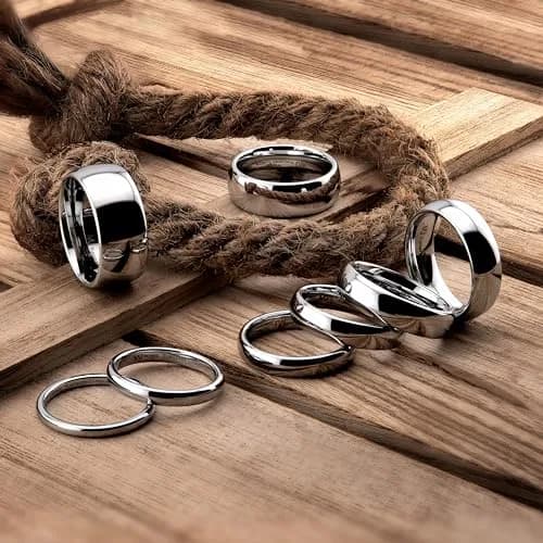 MJ Metals Jewelry Classic Mirror Polished Tungsten Carbide 3mm Comfort Fit Wedding Band Ring Size 10 thumbnail 2