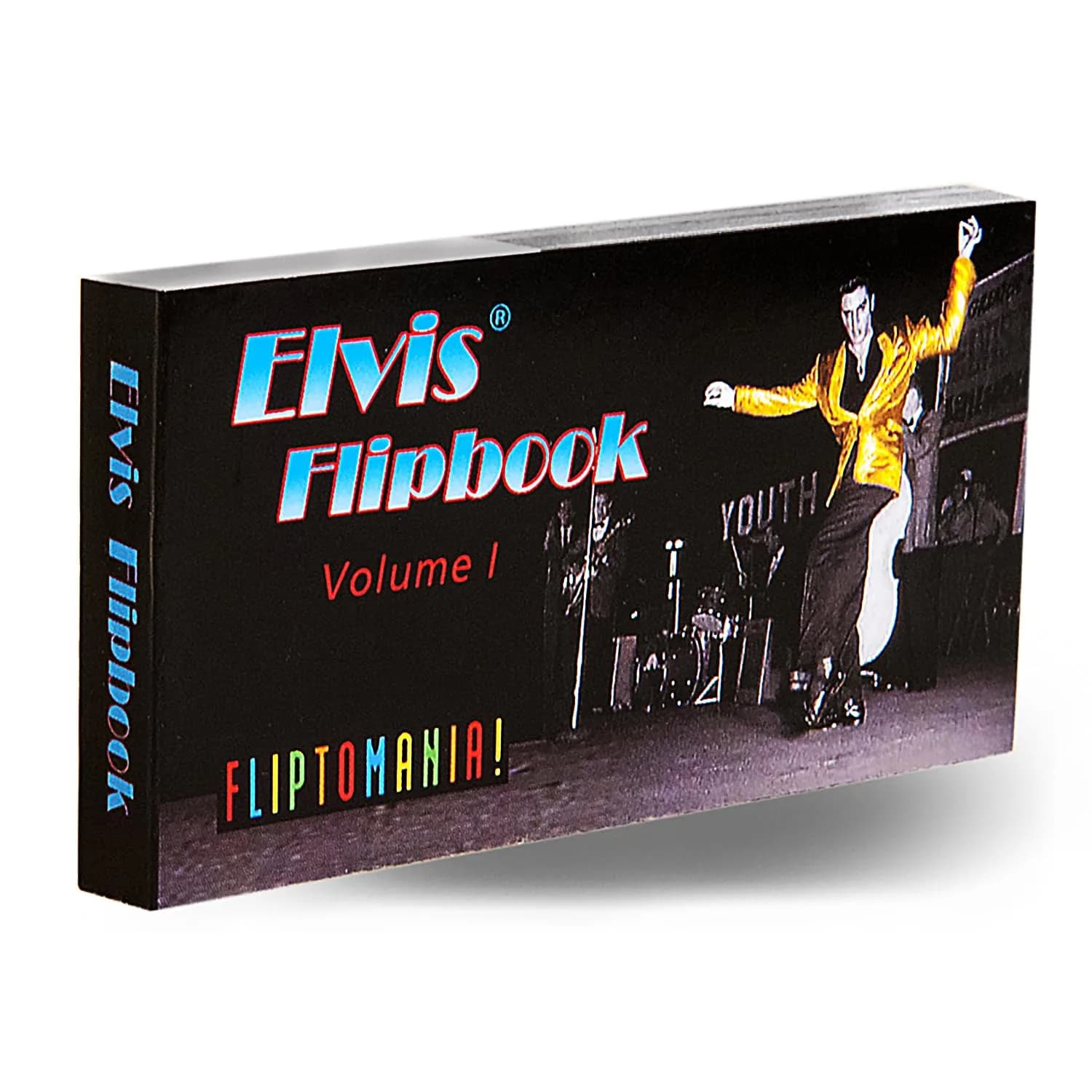 Fliptomania Elvis Flipbook for Music Lovers, Vintage Animation Keepsake | Hand-Tinted Rock & Roll Tribute — Elvis Dance