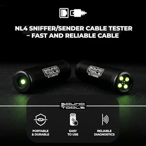 SoundTools NL4 Sniffer/Sender Cable Tester with LED Readout | 16 Faults Tested thumbnail 2