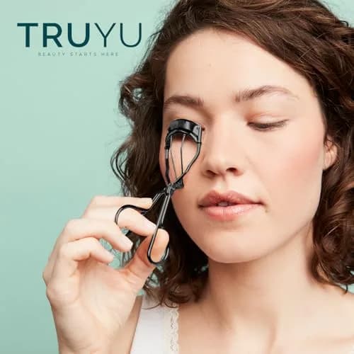 Truyu Black Eyelash Curler with 2 Silicone Replacement Pads | No Pinching, Longer Looking Lashes thumbnail 6