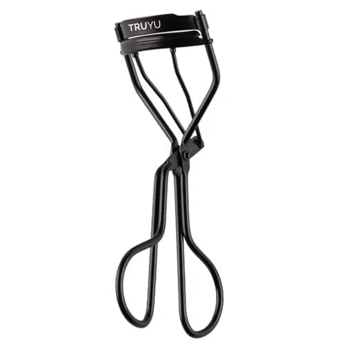 Truyu Black Eyelash Curler with 2 Silicone Replacement Pads | No Pinching, Longer Looking Lashes thumbnail 1