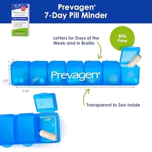Prevagen Regular Strength with 7-Day Pill Minder, 60 Capsules | Brain Support & Organizing Aid thumbnail 2