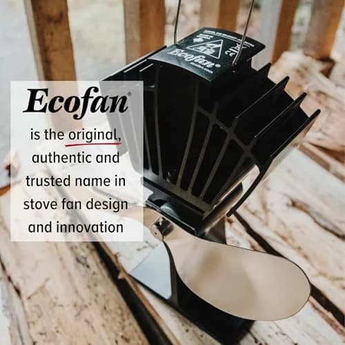Ecofan AirMax Heat Powered Stove Fan — 175 CFM Black | Circulates Warm Air Efficiently & Reduces Fuel Cost thumbnail 4