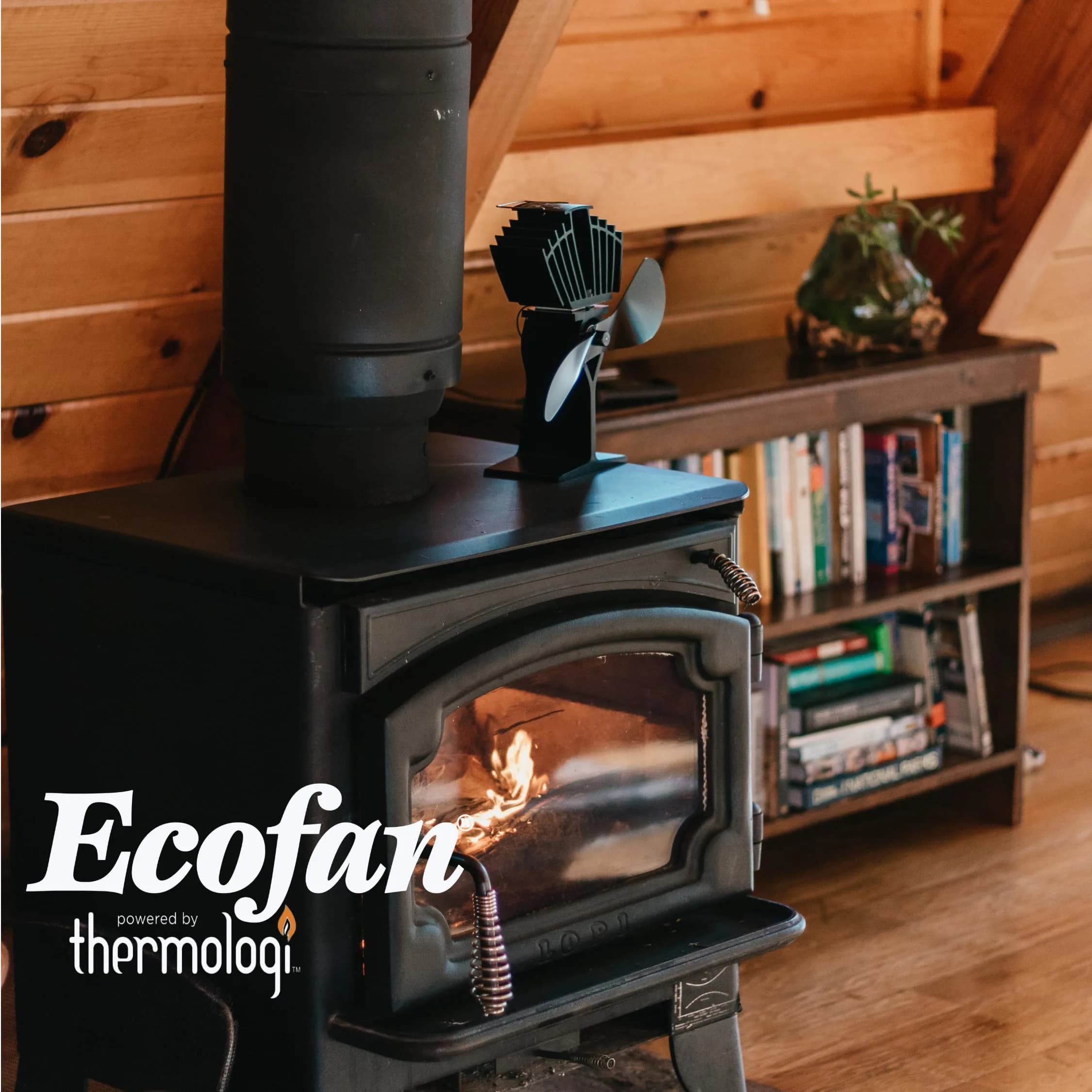 Ecofan AirMax Heat Powered Stove Fan — 175 CFM Black | Circulates Warm Air Efficiently & Reduces Fuel Cost - view 6