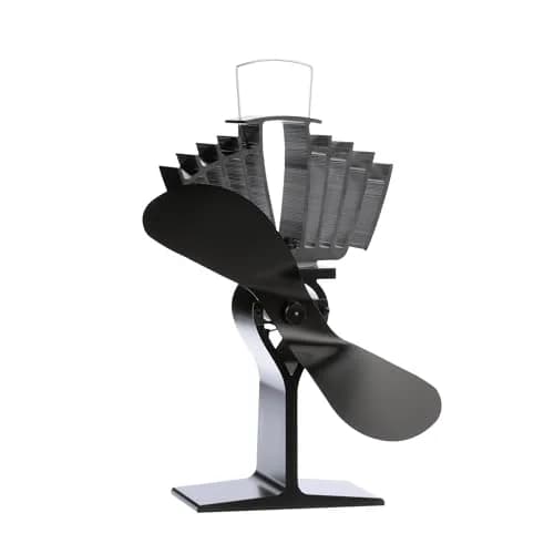 Ecofan AirMax Heat Powered Stove Fan — 175 CFM Black | Circulates Warm Air Efficiently & Reduces Fuel Cost thumbnail 1