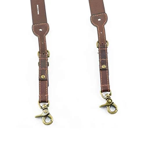 Nocona Belt Co. Bullet Concho Gallus Leather Suspender | Western Style, Heavy Duty Cowhide, Tan, Large (N8514202) thumbnail 7