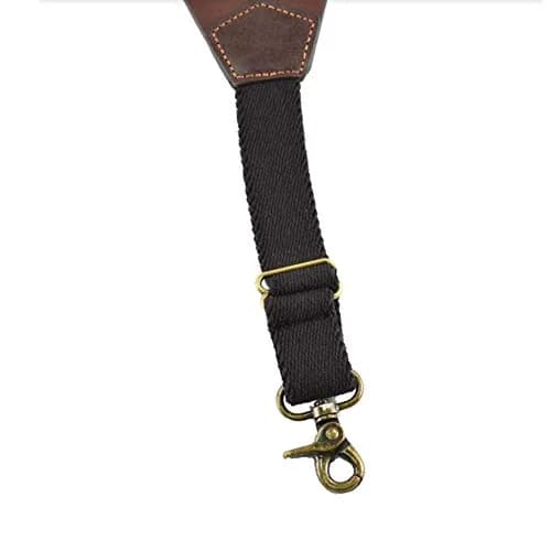 Nocona Belt Co. Bullet Concho Gallus Leather Suspender | Western Style, Heavy Duty Cowhide, Tan, Large (N8514202) thumbnail 3