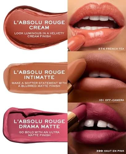 Lancôme L'Absolu Rouge Hydrating Cream Lipstick - 355 Rose Cocktail | Intense Pigment & 18H Hydration thumbnail 8