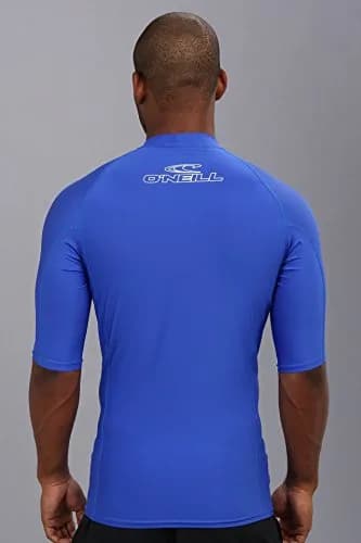 O'NEILL Men’s Basic Skins UPF 50+ S/S Rashguard Large Blue | Sun & Rash Protection for Water Sports thumbnail 3