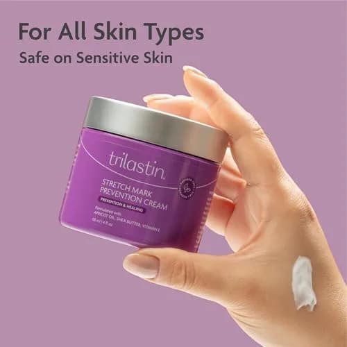 TriLASTIN Stretch Mark Cream for Pregnancy – Hydrating Belly Cream for Pregnant Women- Shea Butter & Vitamin E, Paraben Free, No Added Fragrances - 4 oz thumbnail 7