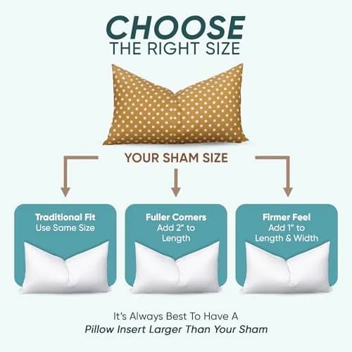 Pillowflex Synthetic Down Pillow Insert 20x26 Inch | Karate Chop Pillow, Hypoallergenic, Washable thumbnail 2