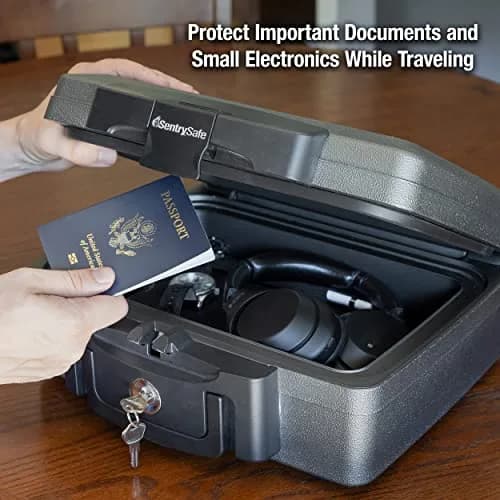 SentrySafe Fireproof and Waterproof Safe H0100CG 0.17 cu ft | ETL Verified for 72 Hours in Water thumbnail 5