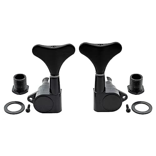 Musiclily Bass Tuning Machines Set, 4 Sealed Alloy Machine Heads, 19:1 Ratio, Black thumbnail 4