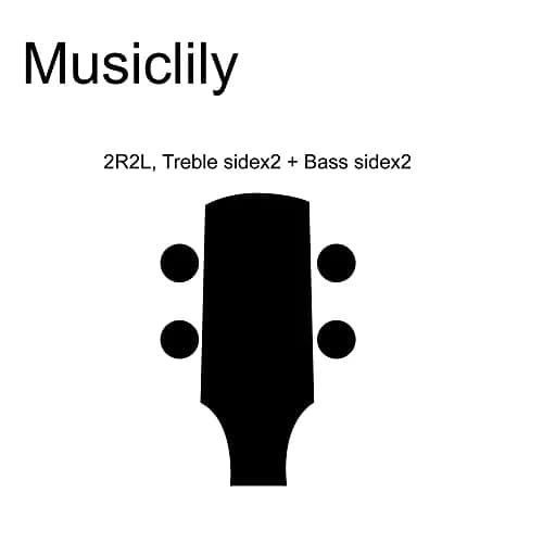 Musiclily Bass Tuning Machines Set, 4 Sealed Alloy Machine Heads, 19:1 Ratio, Black thumbnail 3