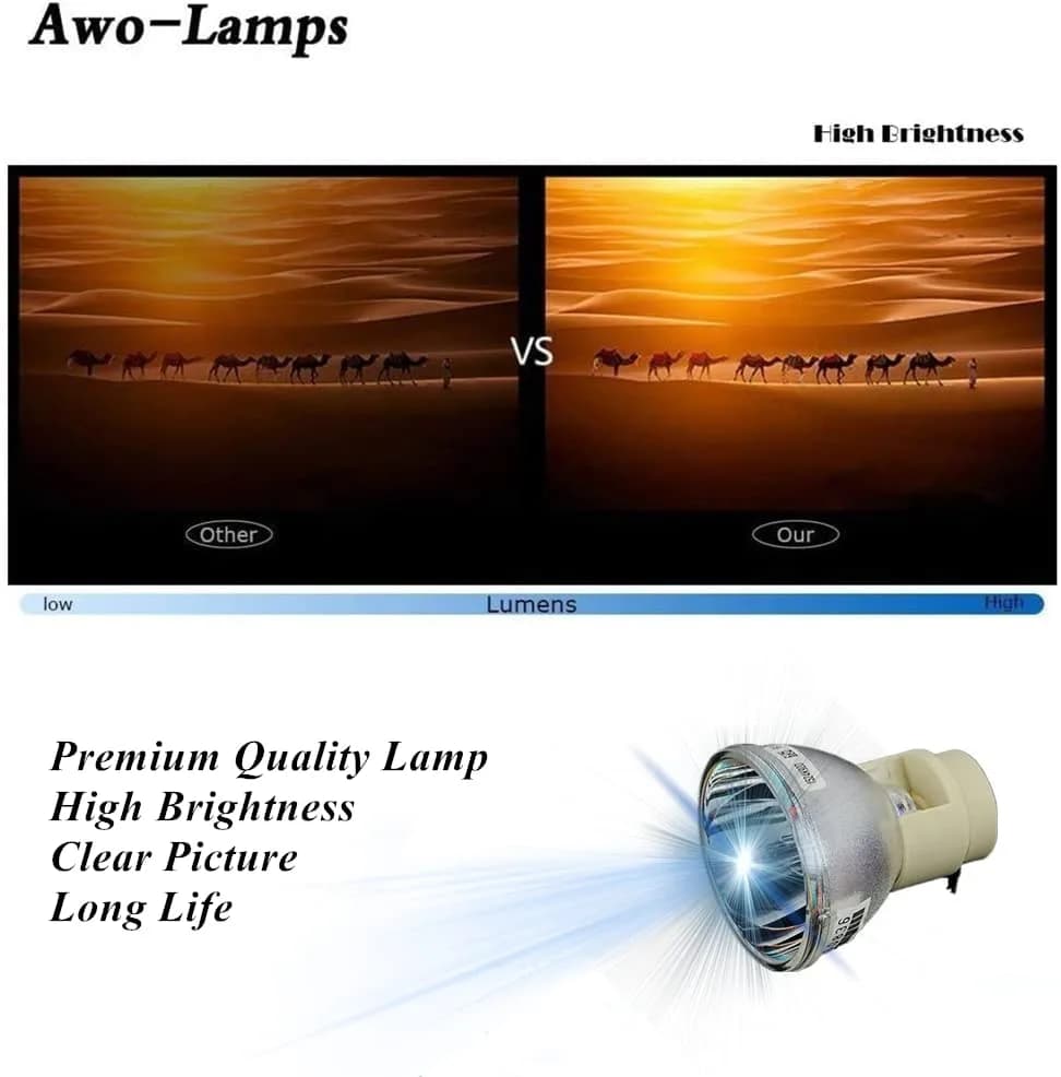 AWO MC.JFZ11.001 / MC.JKY11.001 / 5J.JCL05.001 Premium Projector Replacement Lamp Bulb 210W | Compatible with ACER & BENQ thumbnail 5