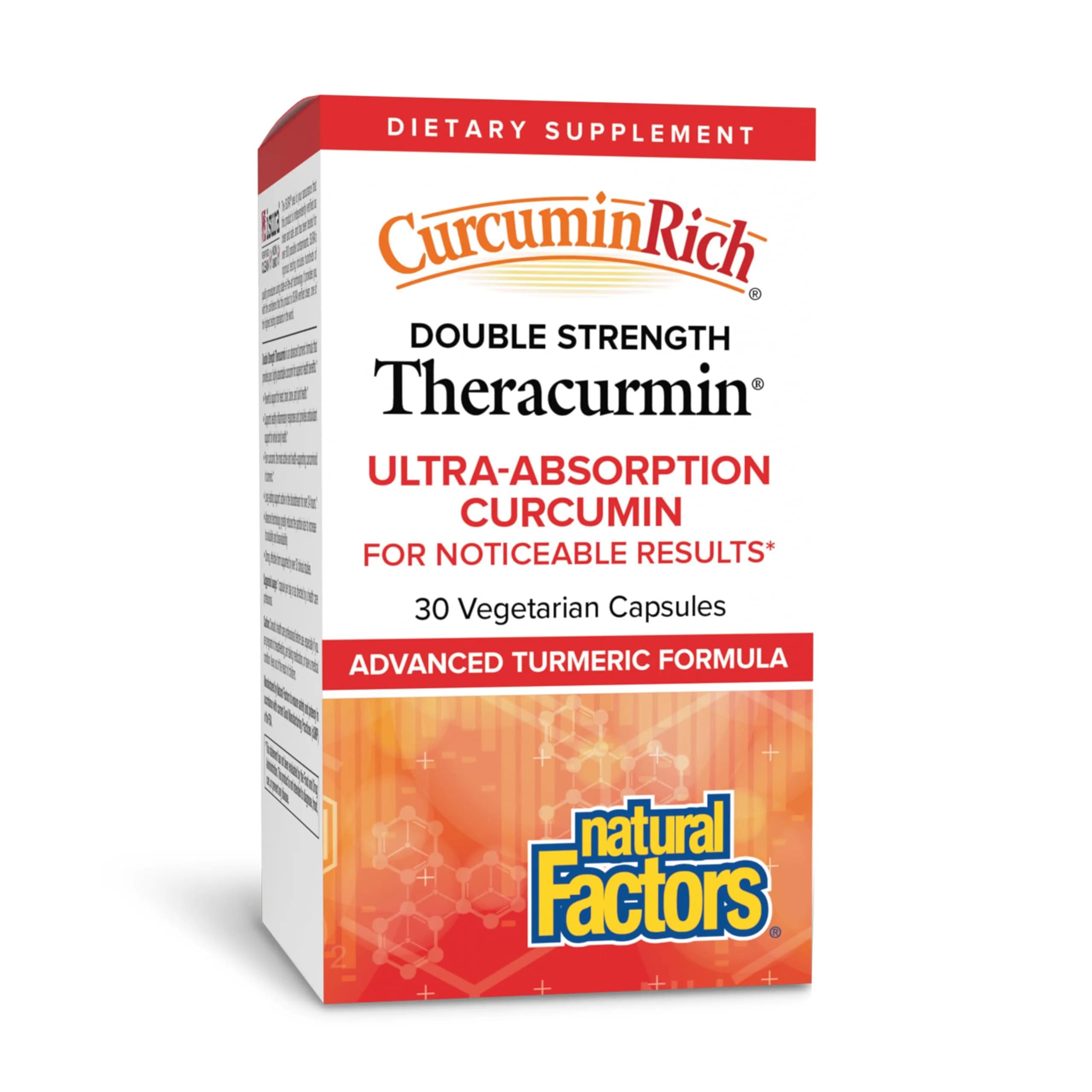 Natural Factors CurcuminRich Double Strength Theracurmin, 30 Capsules | Supports Inflammation & Joint Mobility — Capsule