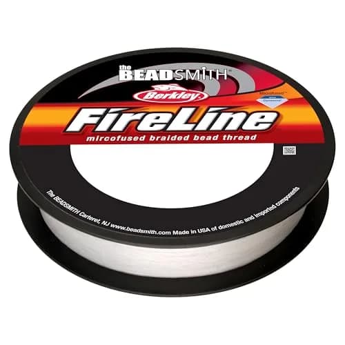 The Beadsmith Fireline Micro-Fused Braided Thread 4lb Test 125 Yds (0.12mm) Crystal | Strongest Fiber Per Diameter thumbnail 5