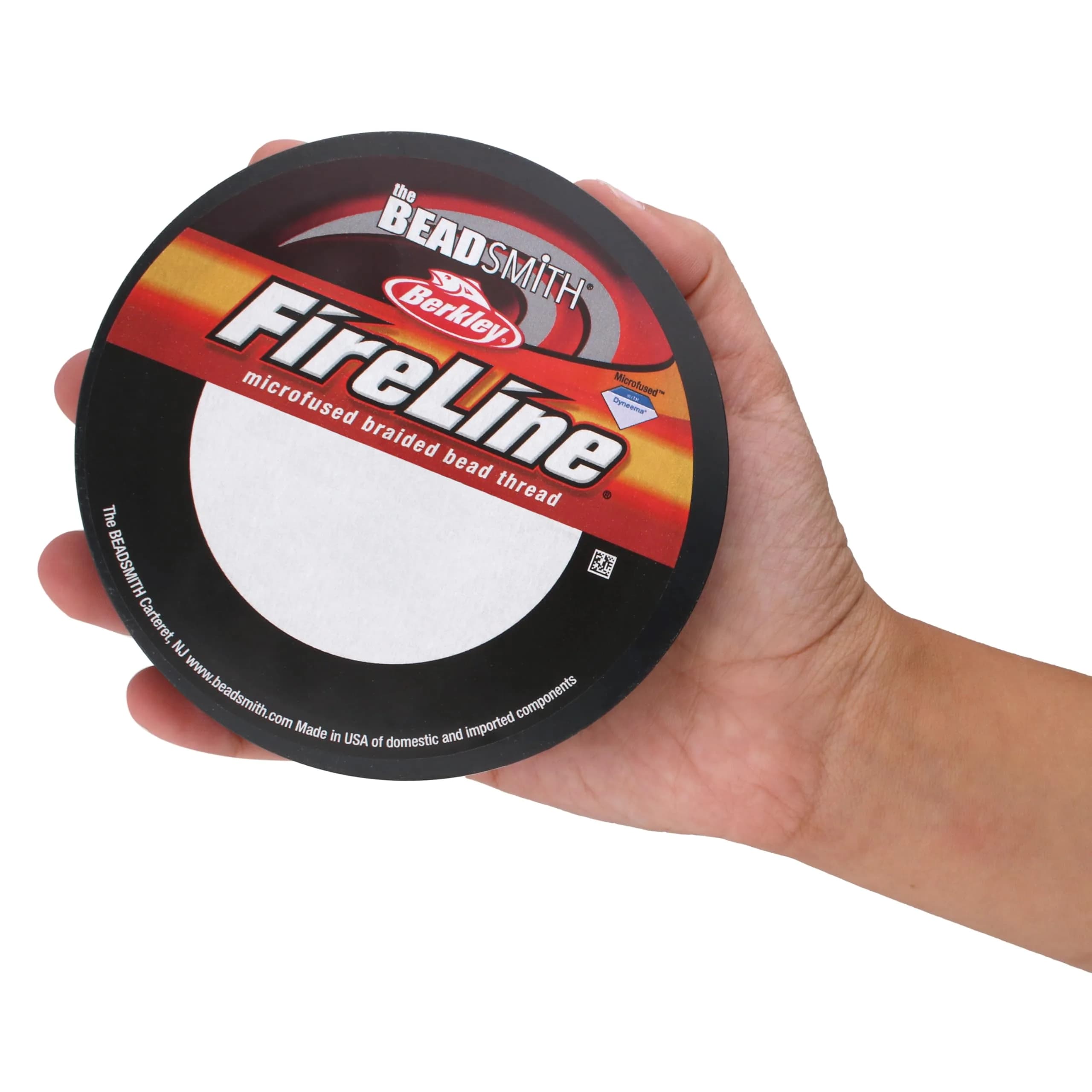 The Beadsmith Fireline Micro-Fused Braided Thread 4lb Test 125 Yds (0.12mm) Crystal | Strongest Fiber Per Diameter - view 6