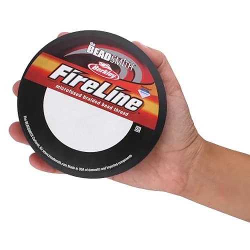 The Beadsmith Fireline Micro-Fused Braided Thread 4lb Test 125 Yds (0.12mm) Crystal | Strongest Fiber Per Diameter thumbnail 6