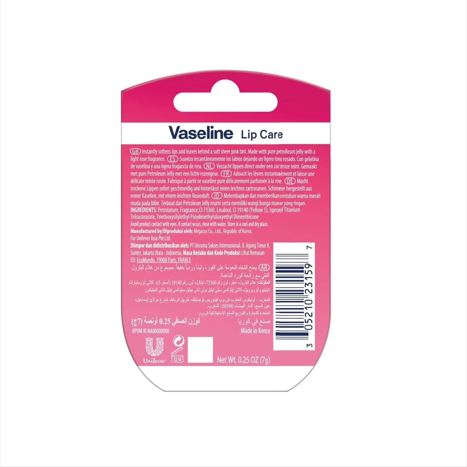 Vaseline Lip Therapy Rosy Lips 0.25 Ounce Pack of 2 | Tinted Moisturizing Lip Balm - view 3