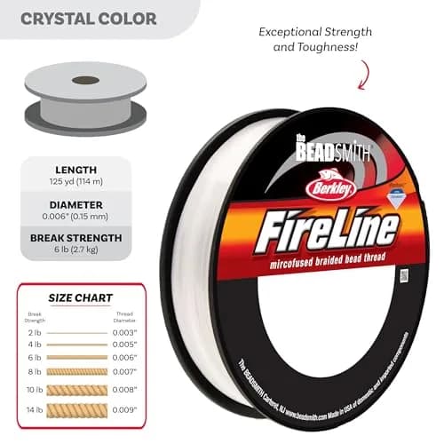 The Beadsmith Fireline Braided Thread 125 yards | High Tensile Strength for Jewelry & Beadwork thumbnail 4