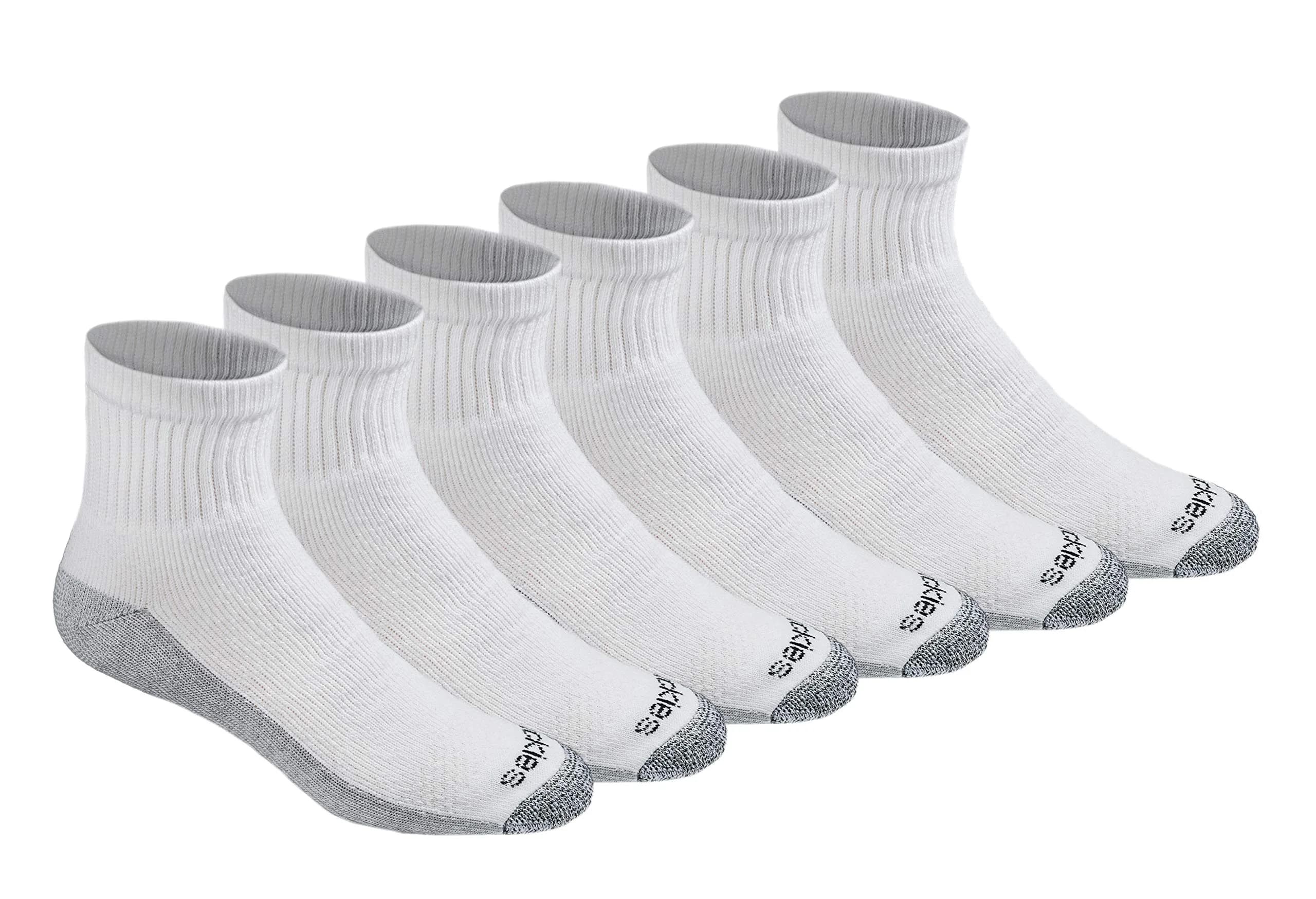 Dickies Dri-Tech Moisture Control Quarter Socks Large | Moisture-Wicking, Full Cushion Comfort - main product image