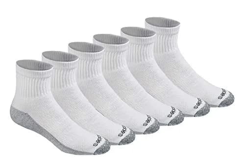 Dickies Dri-Tech Moisture Control Quarter Socks Large | Moisture-Wicking, Full Cushion Comfort thumbnail 1