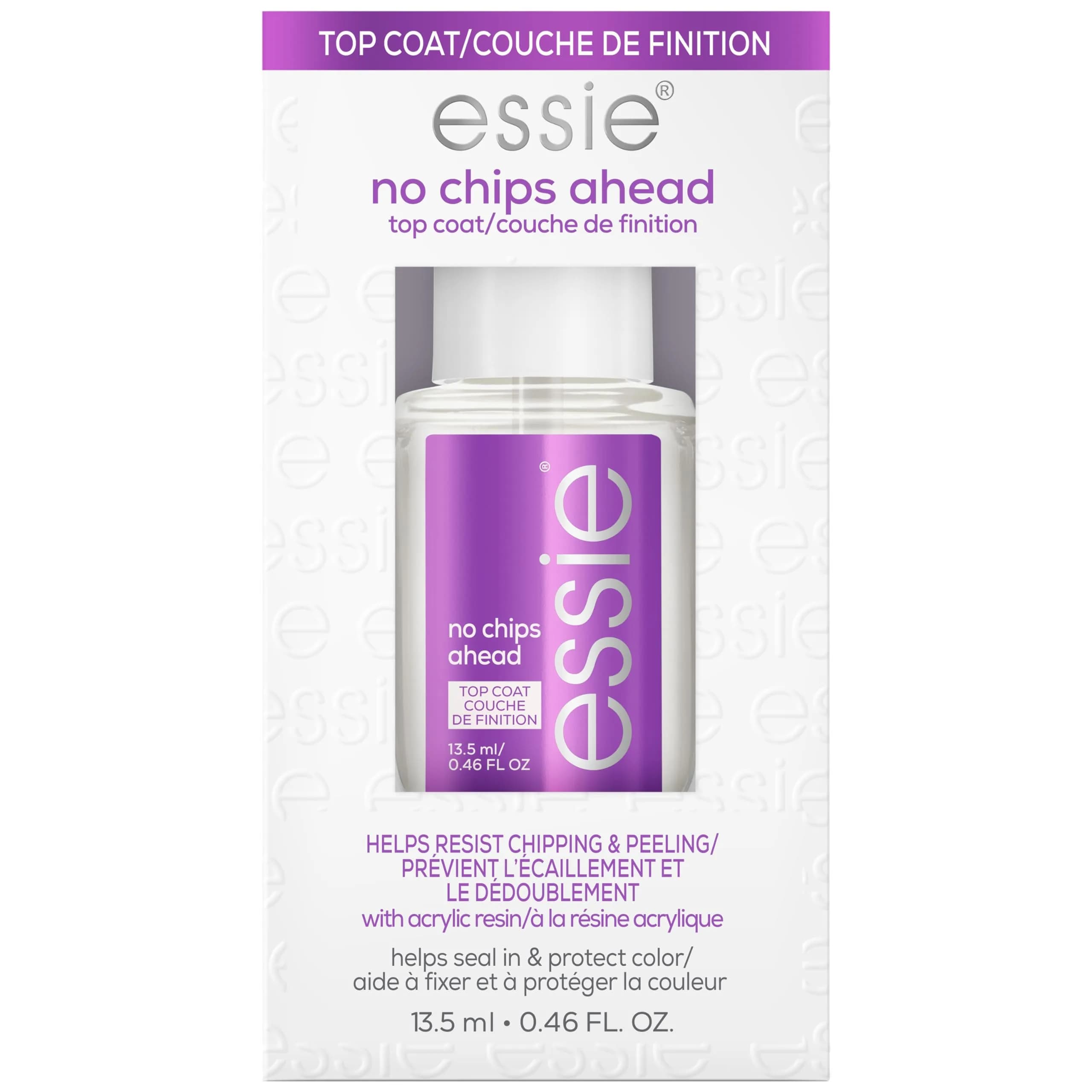 essie No Chips Ahead Top Coat 12ml (0.46 fl oz) | Chip-Resistant Manicure - main product image