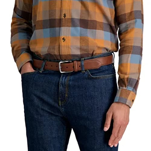 Columbia Men's Leather Casual Belt | Classic Design, Adjustable Fit, Durable Leather (38) thumbnail 5