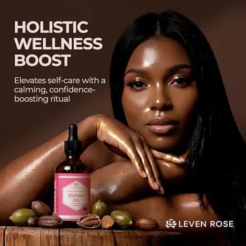 Leven Rose Organic Jojoba Oil for Skin, Hair & Nails 118ml (4 Fl Oz) | USDA Certified Organic Cold-Pressed Carrier Oil thumbnail 3