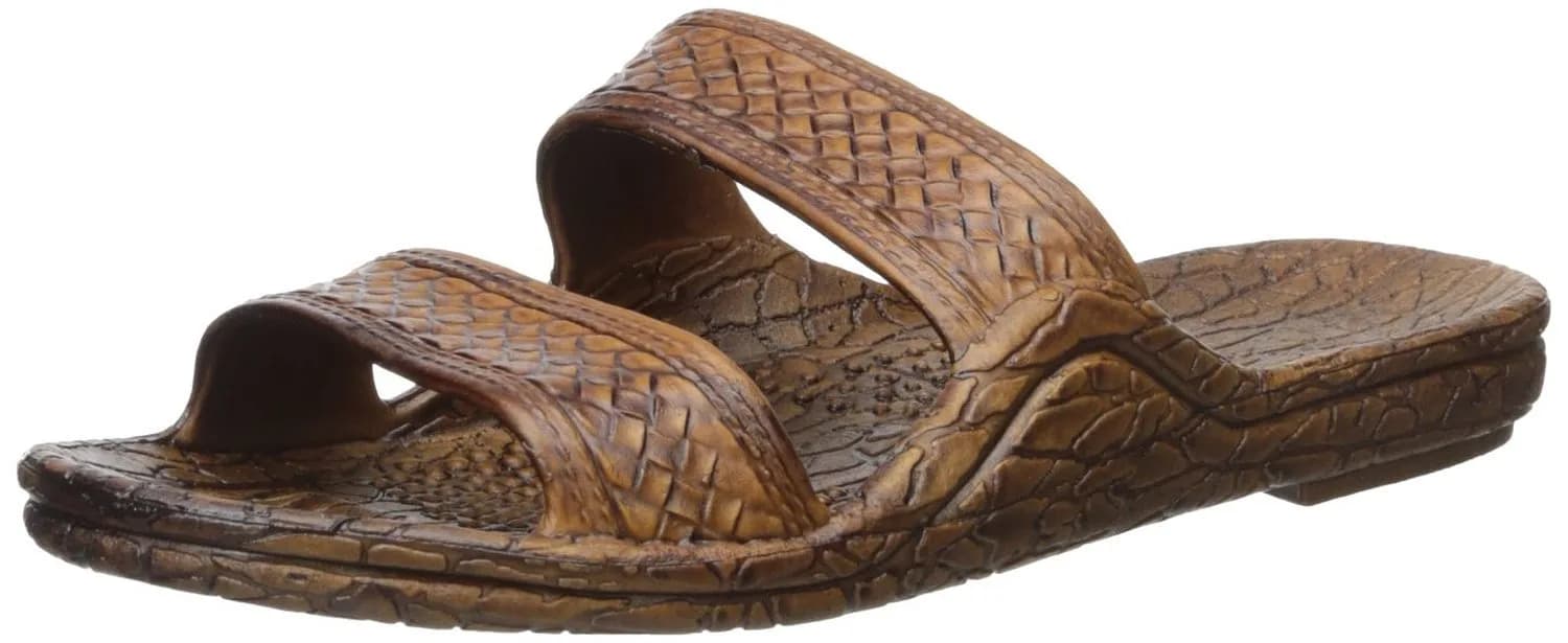 Pali Hawaii Brown Hawaii Unisex Sandal 7 | Classic Slip On with Skid-Resistant Sole — Brown