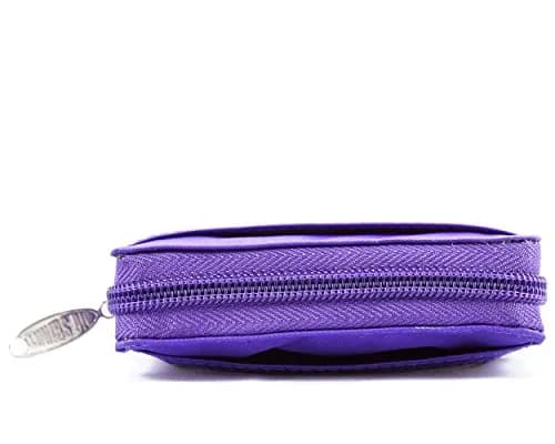 Big Skinny Polka Accordion Card Case Wallet Purple 10.8 cm (4.25 x 2.56 Inch) | Holds Up to 30 Cards thumbnail 6
